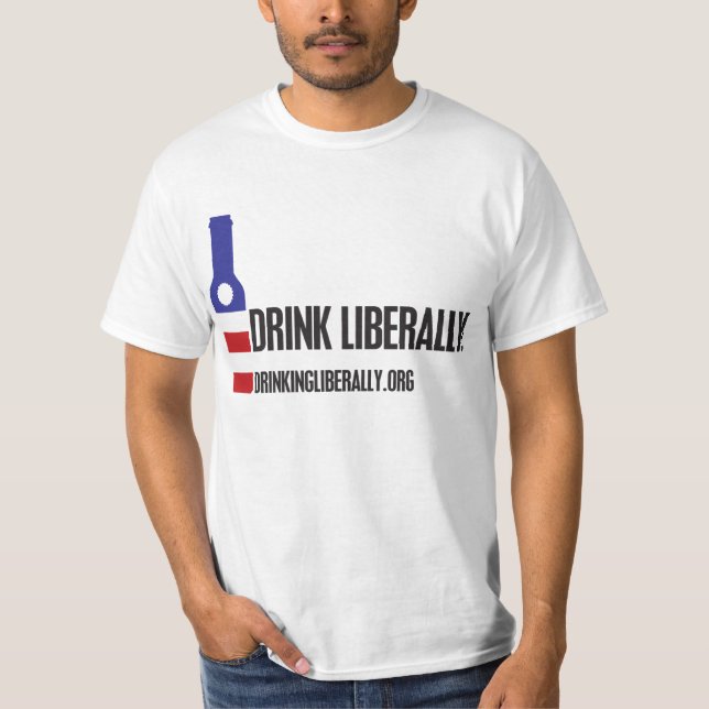 Drink Liberally Men's T-shirt (Front)
