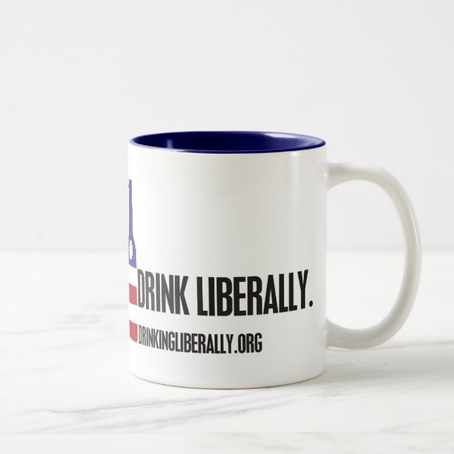 Drink Liberally Two-Toned Mug (Right)
