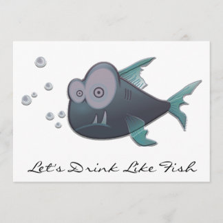 Drink Like A Fish Cocktail Party Invitations