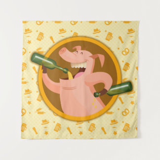 drink like a pig tapestry