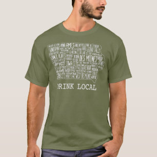 Drink Local Iowa Craft Beer T-Shirt
