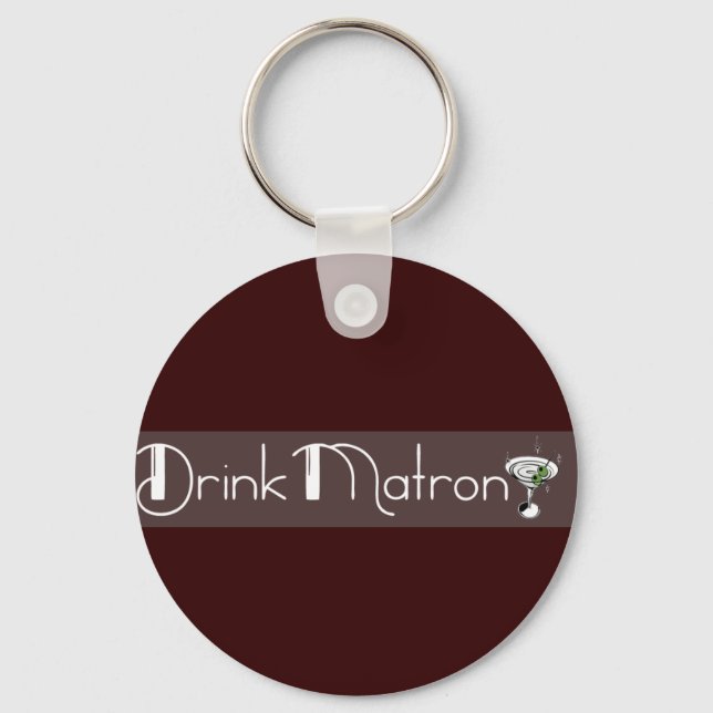 Drink Matron Logo Keychain (Front)