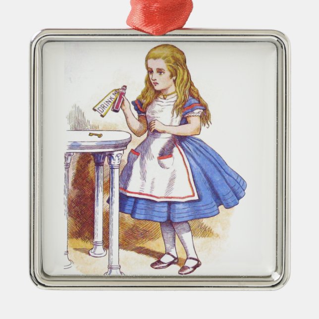 Drink Me 1 Metal Tree Decoration (Front)