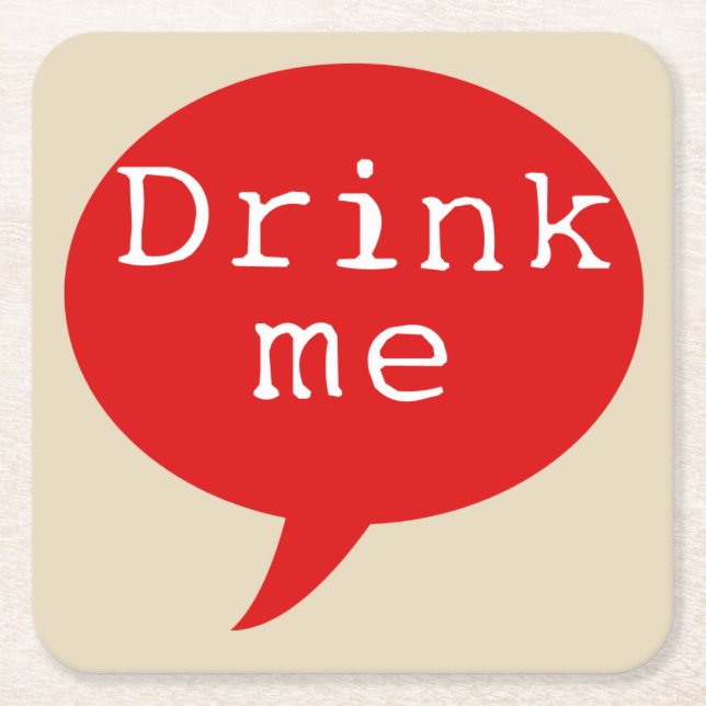 DRINK ME! (6) Coasters (Front)
