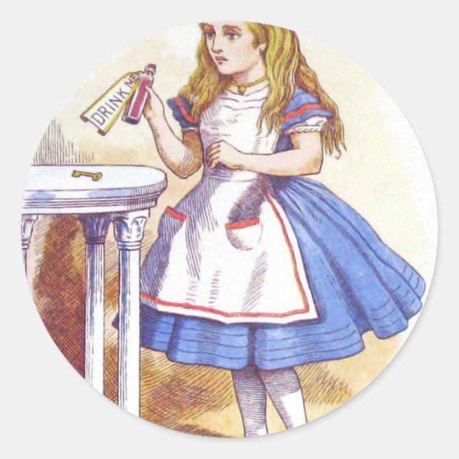 Drink Me, Alice! Classic Round Sticker (Front)
