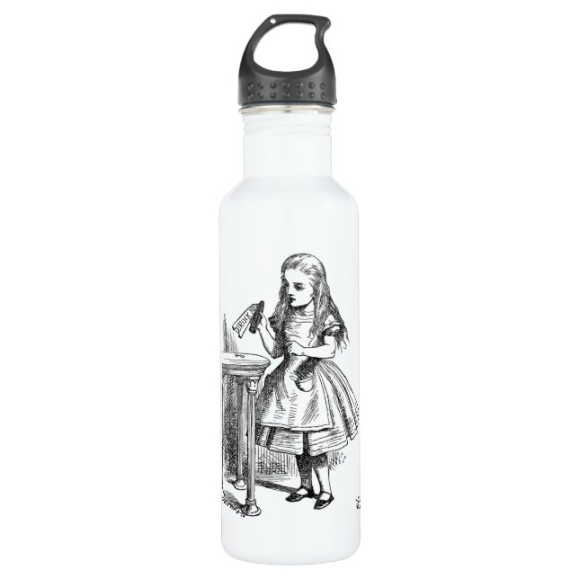 Drink Me Alice in Wonderland drink bottle (Front)