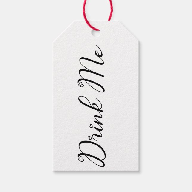 “Drink Me” Alice in Wonderland Inspired Gift Tag  (Front)