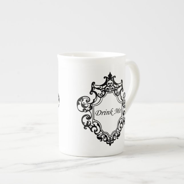 Drink Me! Bone China Mug (Front Right)