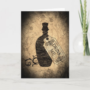 Drink Me Bottle Card