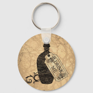 Drink Me Bottle Key Ring