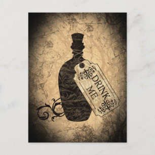 Drink Me Bottle Postcard