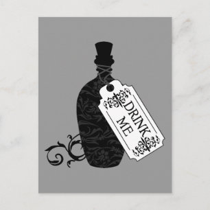 Drink Me Bottle Postcard