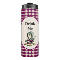 Drink Me Mad Hatter Alice in Wonderland Magenta
