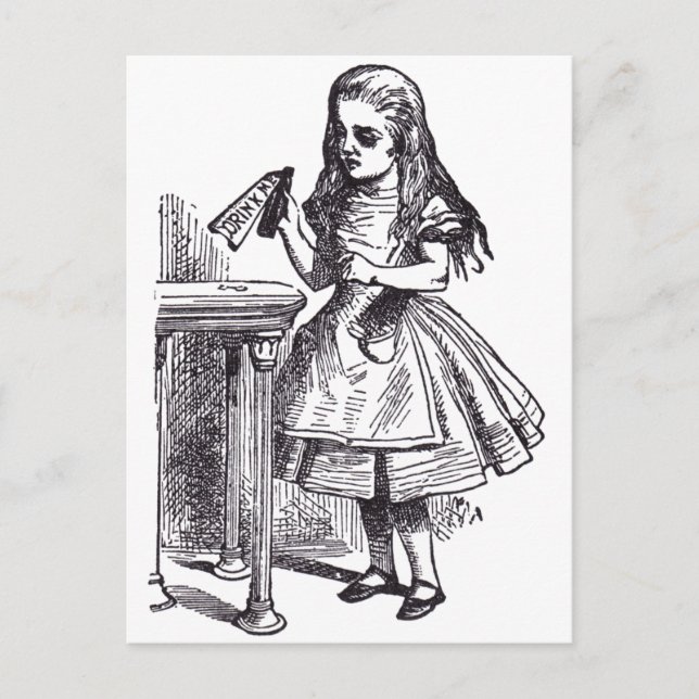 Drink Me Postcard (Front)