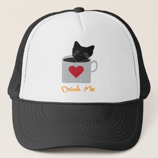 Drink Me Trucker Hat (Front)