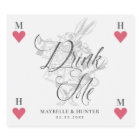 Drink Me Vintage Alice in Wonderland White Rabbit