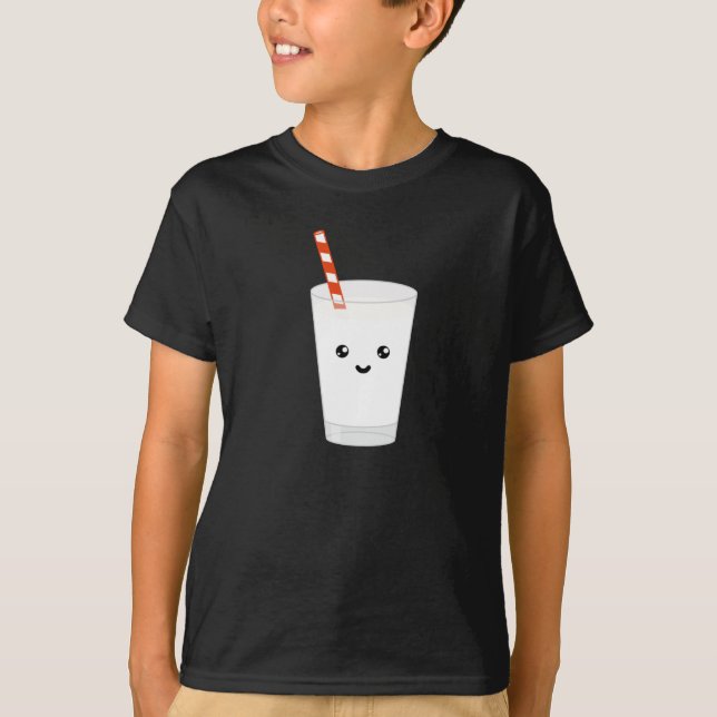 Drink milk ! Funny Kawaii design ! T-Shirt (Front)