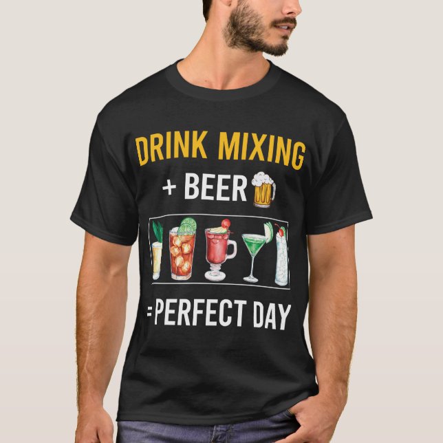 Drink Mixing Mixologist Mixology Bartending T-Shirt (Front)