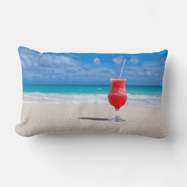 Drink On Beach custom throw pillows (Front)