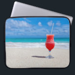 Drink On Beach laptop sleeve<br><div class="desc">Using the “customise it” function,  add your own text if you wish.  Photo by Vera Kratochvil,  from www.publicdomainpictures.net.  See my store for more drink items.</div>