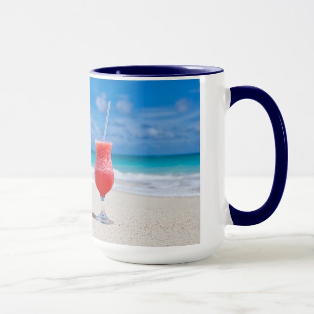 Drink On Beach mugs - choose style & colour (Right)