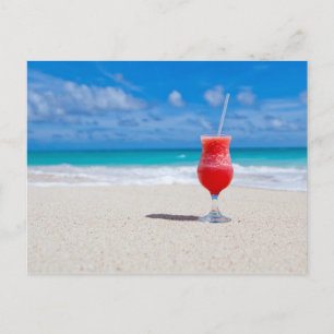 Drink On Beach postcard