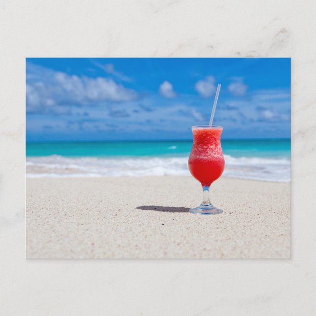 Drink on the Beach Postcard (Front)