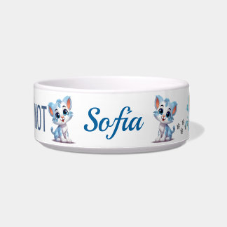 DRINK or Not Cat Mouse Fish Personalised Bowl