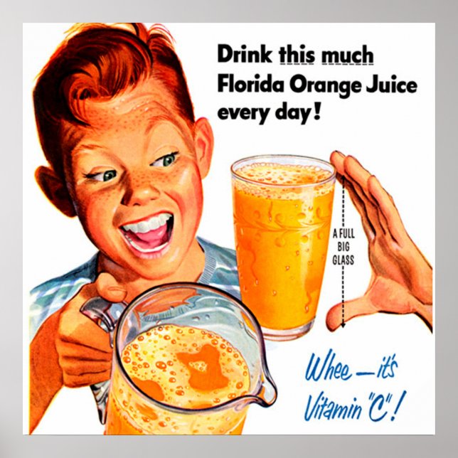 DRINK ORANGE JUICE poster (Front)