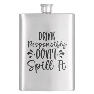 Drink Responsibly Hip Flask
