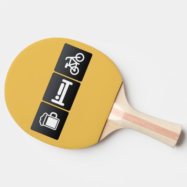 Drink, Sleep and Spinning Classes Ping Pong Paddle (Side)