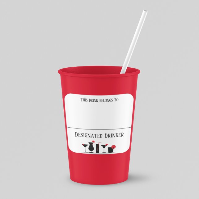 Drink Sticker Marker Name Cocktail Labels Party (Creator Uploaded)