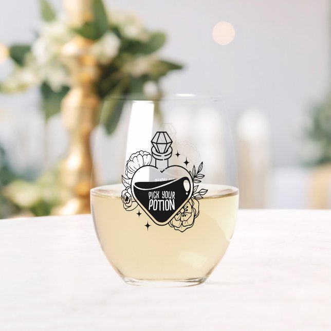 Drink Style: Stemless Wine Glass, Set Glass (Insitu (Wedding))