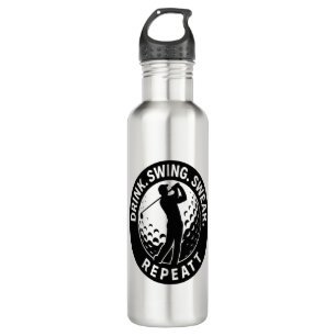 Drink Swing Swear Repeat Golf 710 Ml Water Bottle