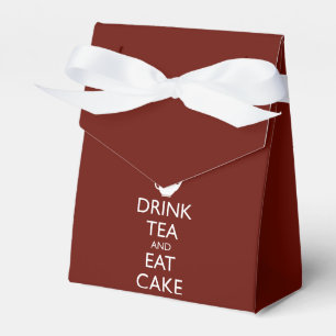 DRINK TEA AND EAT CAKE FAVOUR BOX