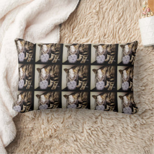 Drink Thief Cat by Shirley Taylor Lumbar Cushion