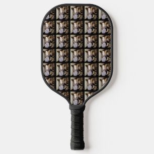Drink Thief Cat by Shirley Taylor Pickleball Paddle