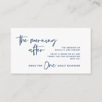 Drink Ticket, Adult Beverage, The Morning After