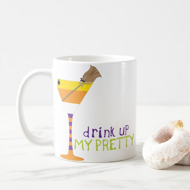 Drink Up Coffee Mug (With Donut)
