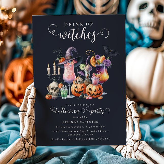 Drink Up Witches Cocktails Invitation (Creator Uploaded)