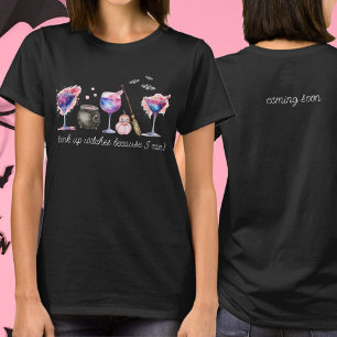 Drink Up Witches Funny Baby Announcement T-Shirt