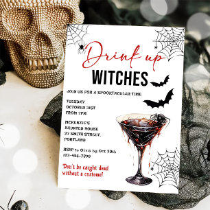 Drink Up Witches Halloween Party Invitation