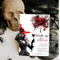 Drink Up Witches Halloween Party Invitation