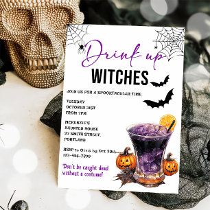Drink Up Witches Halloween Party Invitation