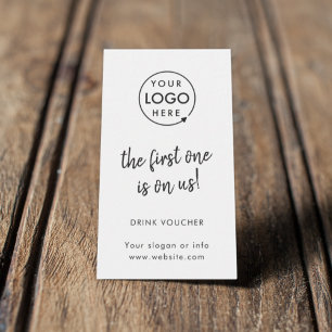 Drink Voucher   Corporate Event Logo Card