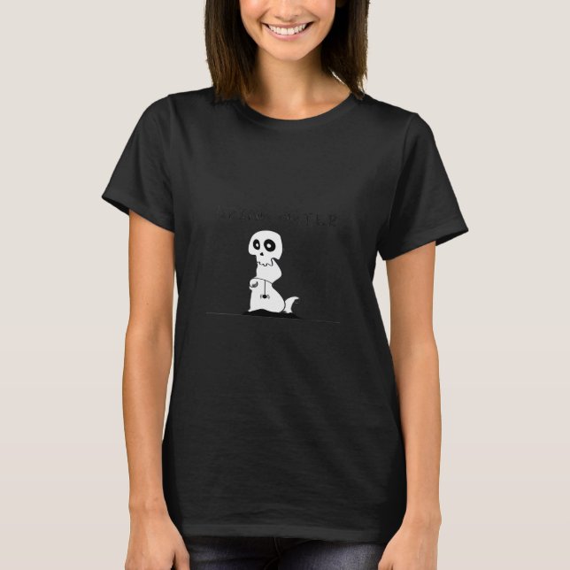 Drink Water - Eat Drink And Be Scary Retro Classic T-Shirt (Front)
