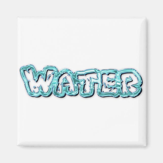 Drink water letters magnet (Front)