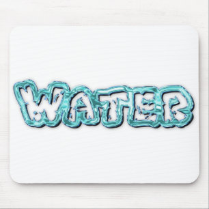 Drink water letters mouse pad
