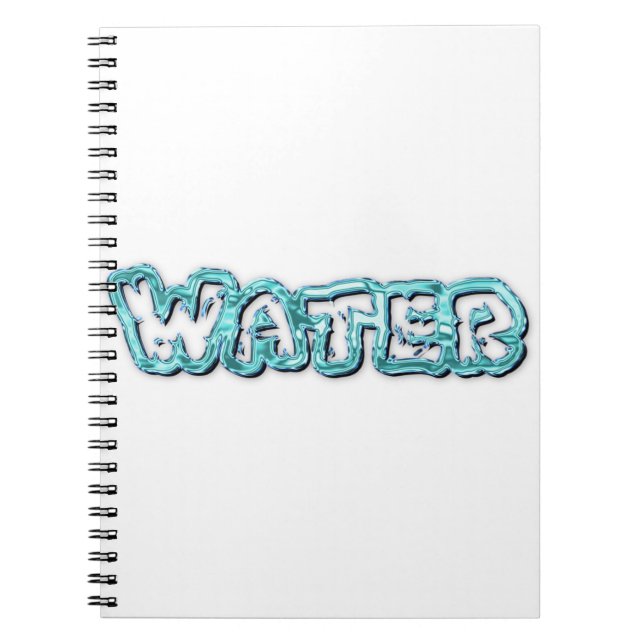 Drink water letters notebook (Front)