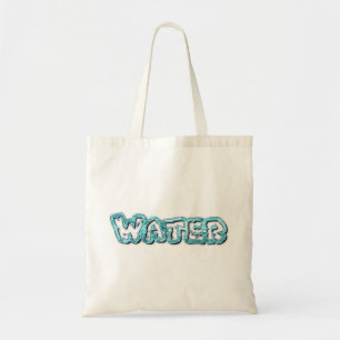 Drink water letters tote bag